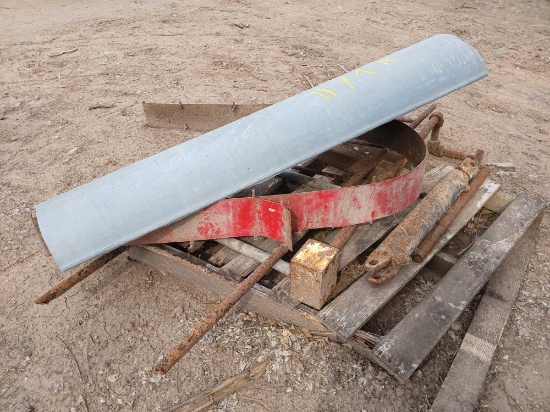 Group of Miscellaneous Steel Parts on Pallet