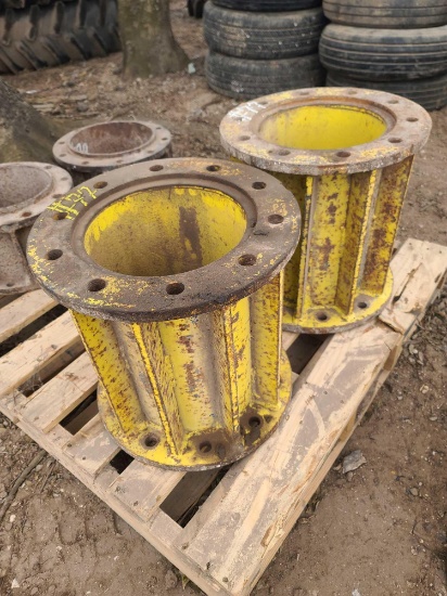(2) John Deere Tractor Hub Extensions, (10 Bolts)