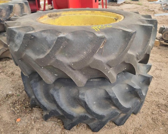 (2) John Deere Tractor Tires (Dual Wheels)