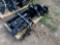 Set of (8) 2024 Unused MIVA Excavator Attachments on Pallet