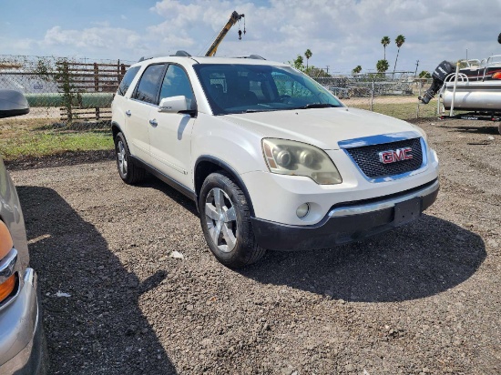 2010 GMC Acadia Multipurpose Vehicle (MPV), VIN # 1GKLRMED8AJ151156