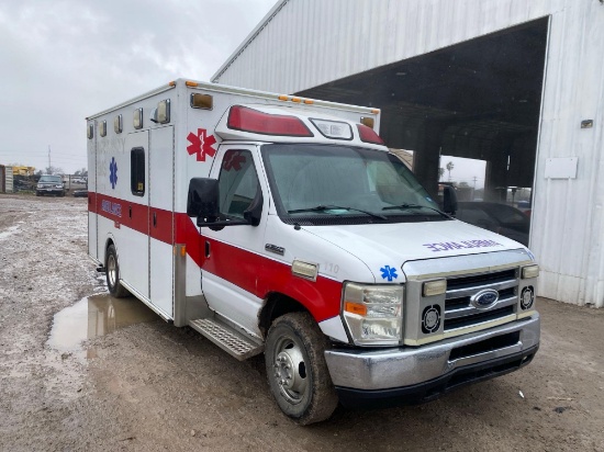 2009 Ford Econoline Ambulance, VIN # 1FDWE35P29DA61032