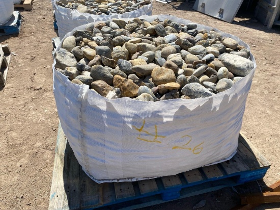 Pallet of Landscape River Rocks