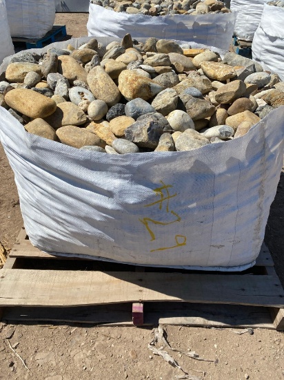 Pallet of Landscape River Rocks