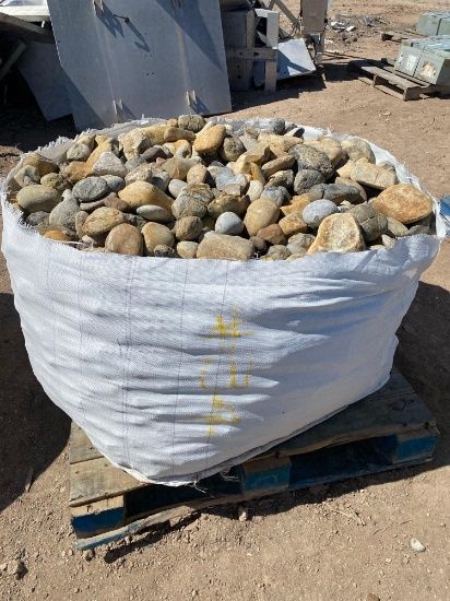 Pallet of Landscape River Rocks
