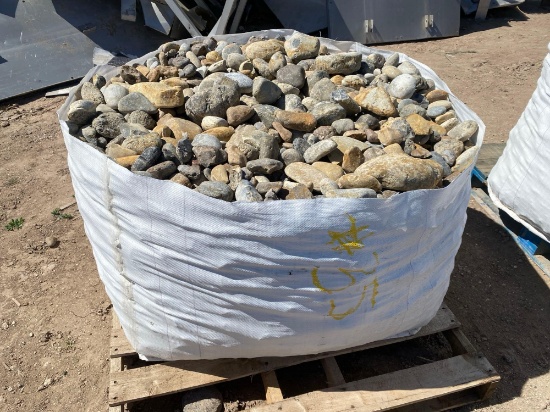 Pallet of Landscape River Rocks