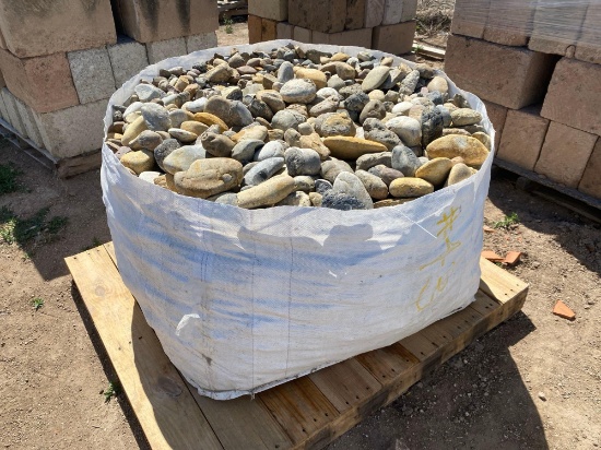 Pallet of Landscape River Rocks