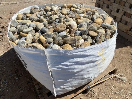 Pallet of Landscape River Rocks