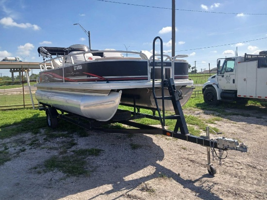 2010 Sun Tracker FB 21 Pontoon Boat w/2010 Mercury 90 HP Motor & 2011 Boat Trailer