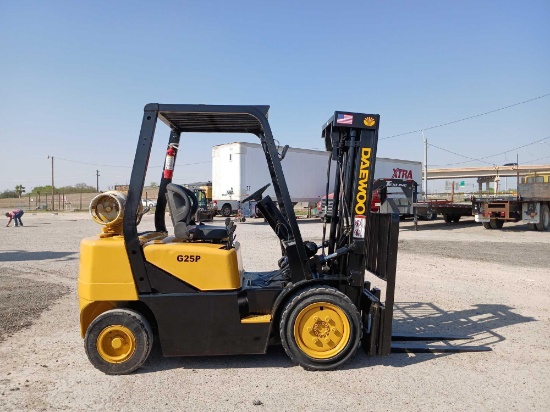 2008 Daewoo G25P 5000# Forklift *RECEIPT SERVES AS BILL OF SALE