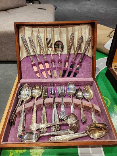 Set of AntiquePlated Sliverware