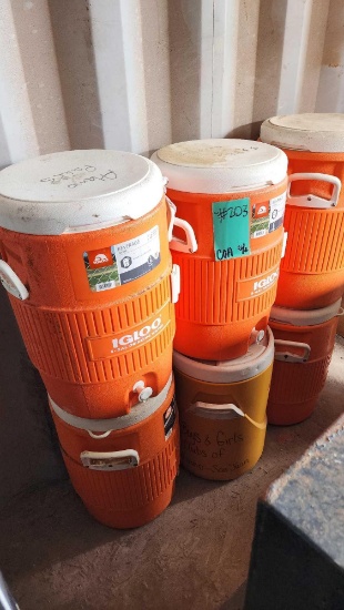 (6) Igloo Beverage Coolers