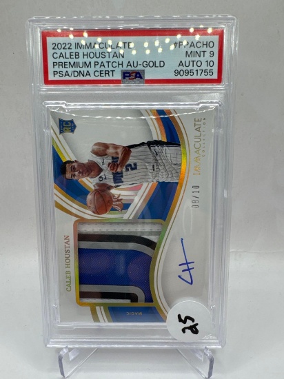 2022 IMMACULATE CALEB HOUSTAN ROOKIE (AUTO) MINT 9 (#08/10)