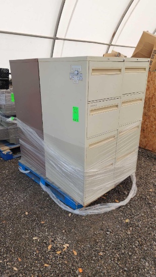(1) Pallet w/ (4) Filing Cabinets
