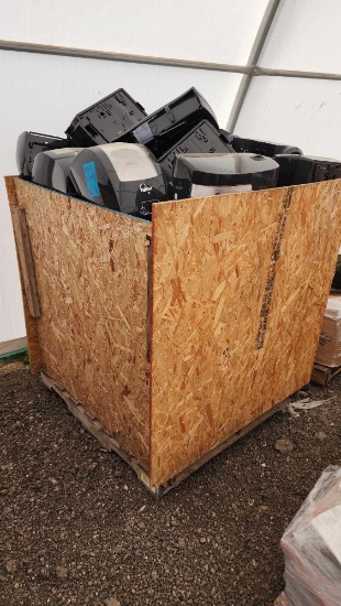 Group of Assorted Merfin iView Paper Towel & Toilet Paper Dispensers on Pallet