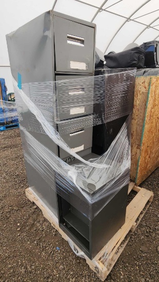 (3) File Cabinets on Pallet