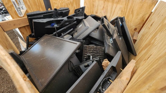 Group of Dell Computer Monitors on Pallet
