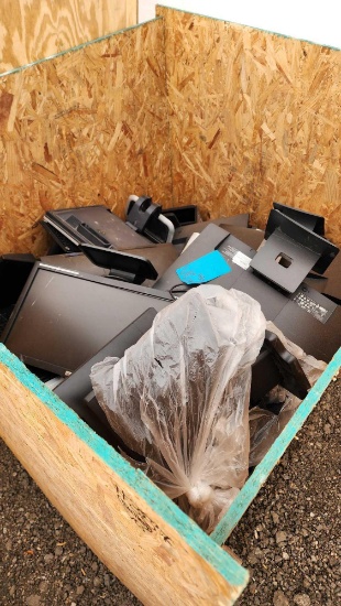 Group of Assorted Computer Monitors on Pallet