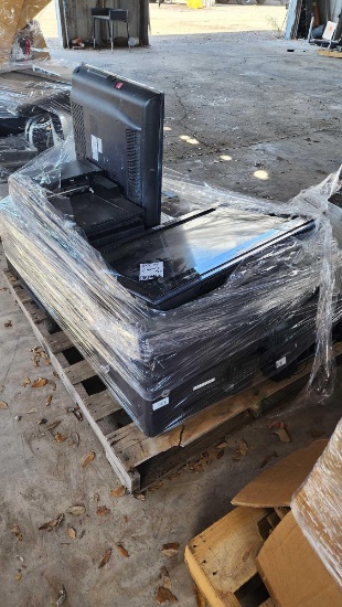 Group of Assorted Printers, (2) LG Flat-Screen TVs on Pallet