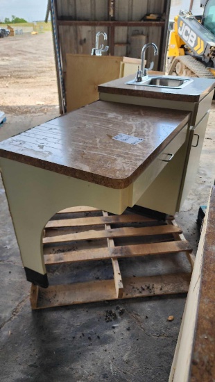 Kitchen Sink w/ Cabinet and Counter Attachment on Pallet