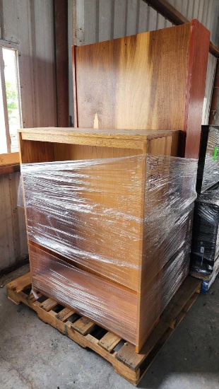 Group of (3) Wooden Bookshelves on Pallet