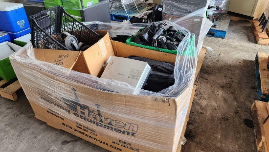 (1) Pallet w/ CPS Classrom Performance System Clickers, Computer Speakers, ETC.