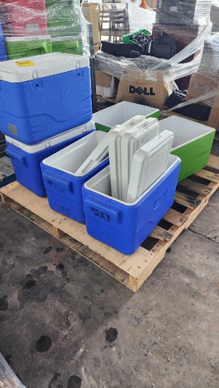 (6) Ice Chest Coolers on Pallet