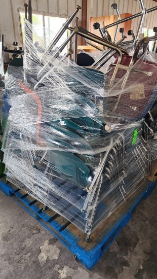 Group of Stackable Student Desk Chairs