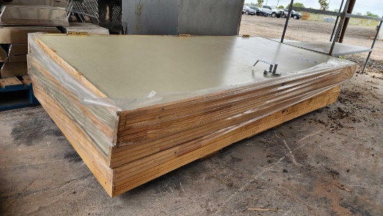(3) Wooden Door Frames w/ Doors on Pallet