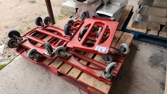(5) Cambro Roll-A-Lift Dollies on Pallet