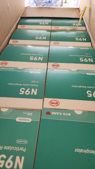(1) Pallet w/ Boxes of N-95 Masks