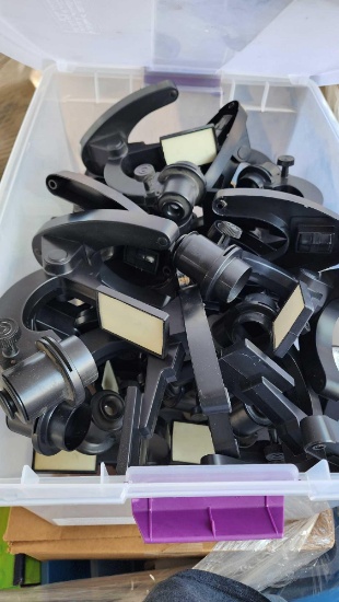 (2) Pallets w/ Bin of Science Lab Microscopes, Oxford Blank Flashcards, Reader's Theater Books,etc.