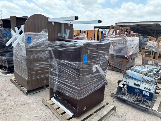 (1) Pallet w/ (2) Wooden Office Desk