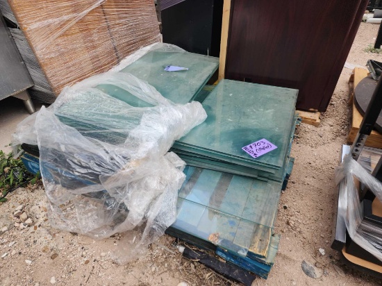 Group of Glass Panels on Pallet