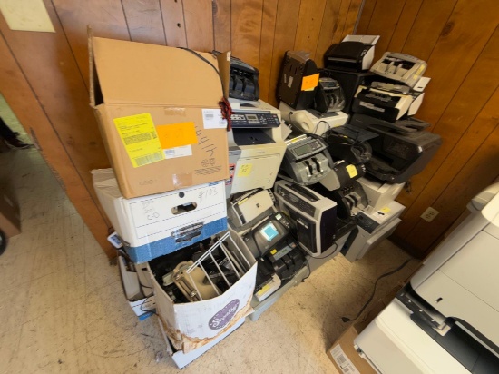 Group of Sharp EL-1197lll Heavy Duty Color Printing Calculator, etc. OFFSITE: BROWNSVILLE, TX