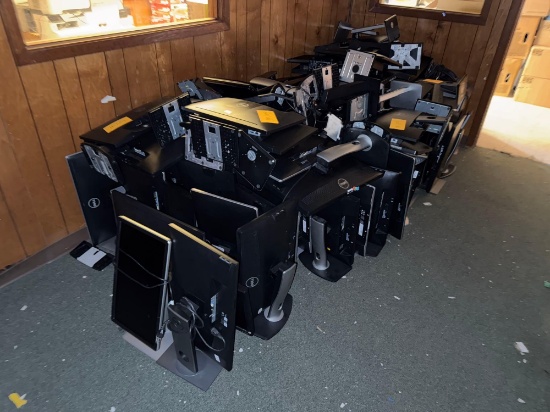 Group of Dell Computer Monitors. OFFSITE: BROWNSVILLE, TX
