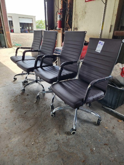 Group of (4) Office Rolling Chairs