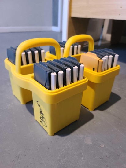 Group of (40) TI-83 and TI-30XS Calculators, (4) Carrier Caddies