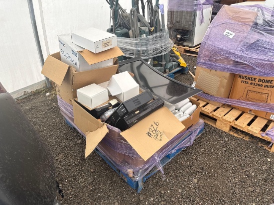 Pallet w/ Box of SpitFireIII Audio Interfaces, (4) SONY DVD Players, etc.