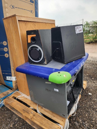 (2) Altec Lansing Speakers, (1) Children's Smart Touch Table on Pallet