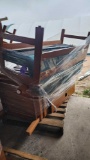 (1) Student Cubicle Desk, (1) Cushioned Bench on Pallet