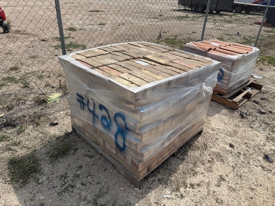 Pallet of Red Clay Bricks