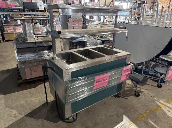 (1) Hot Mobile Stainless/S Commercial Serving Station