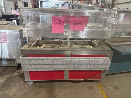 (1) ModUServe MCT-CF4 Stainless/S Commercial Cold Food Buffet Serving Station, Srl.#00-036-33