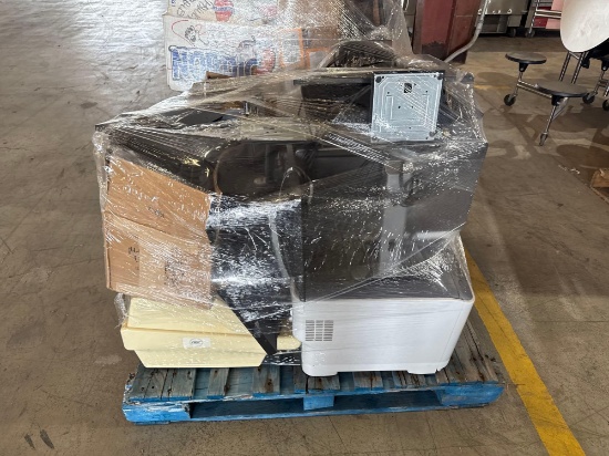 (1) Lamintor, (3) Printers, (8) Monitors, (3) Cameras, (5) Surge Protectors, (1) Radio, etc.