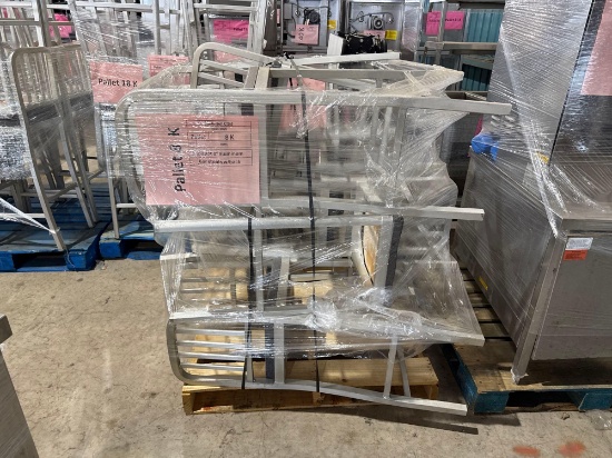 (1) Pallet of Aluminum Bar Stools w/ Back