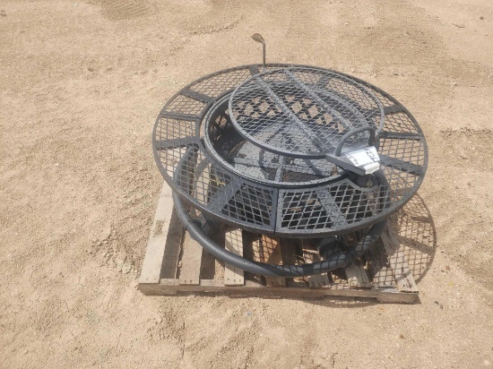 Wood Burning Deep Bowl Fire Pit on Pallet