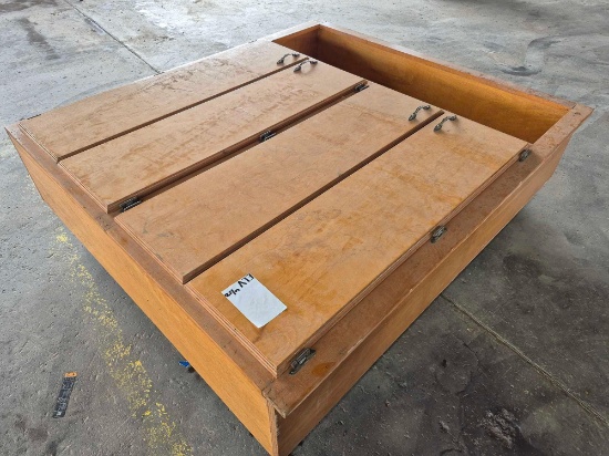 Vertical Wood Storage Cabinet