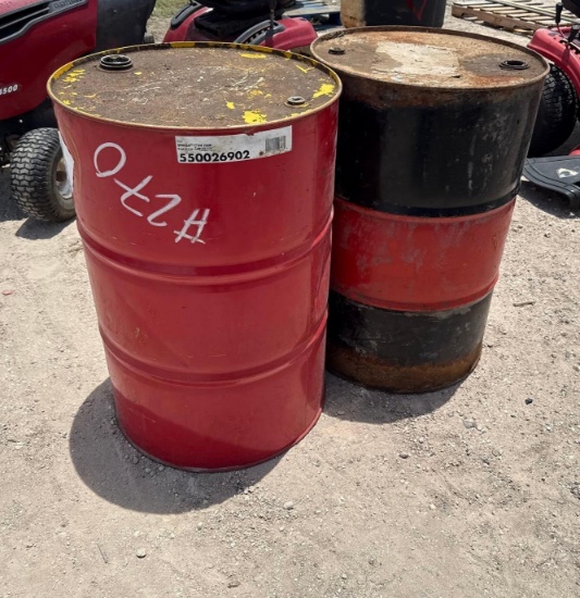 (2) 55 Gallon Drums