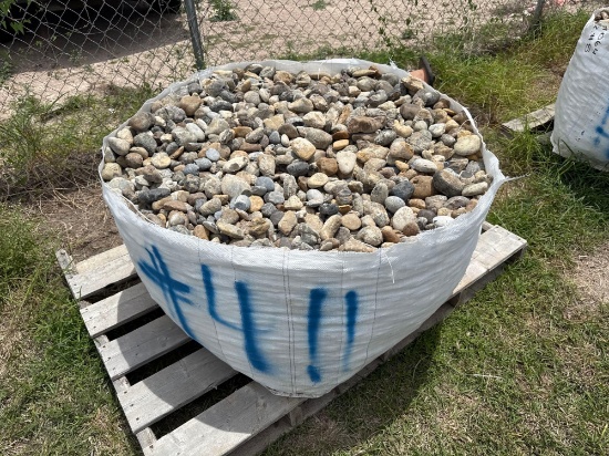 (1) Pallet of Landscape River Rocks